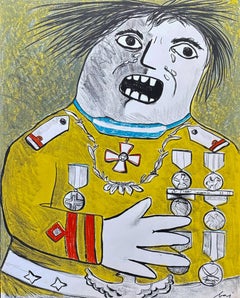 Enrico Baj (1924–2003) – Le comte de Guèbriant – Color lithograph on paper– 1965