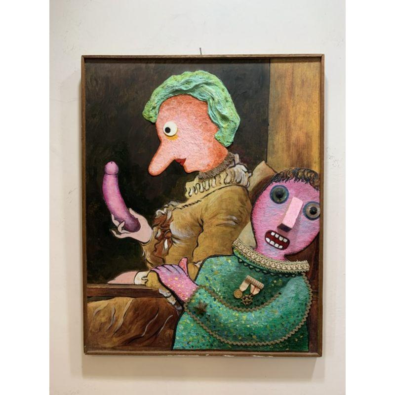 Enrico Baj ( 1924 - 2003 ) - Jeune fille lisant - Mixed media with original medals on wood panel, 1972

Additional information:
Material: Mixed media with original medals on wood panel
Limited edition in only 30 total exemplars, some with banana