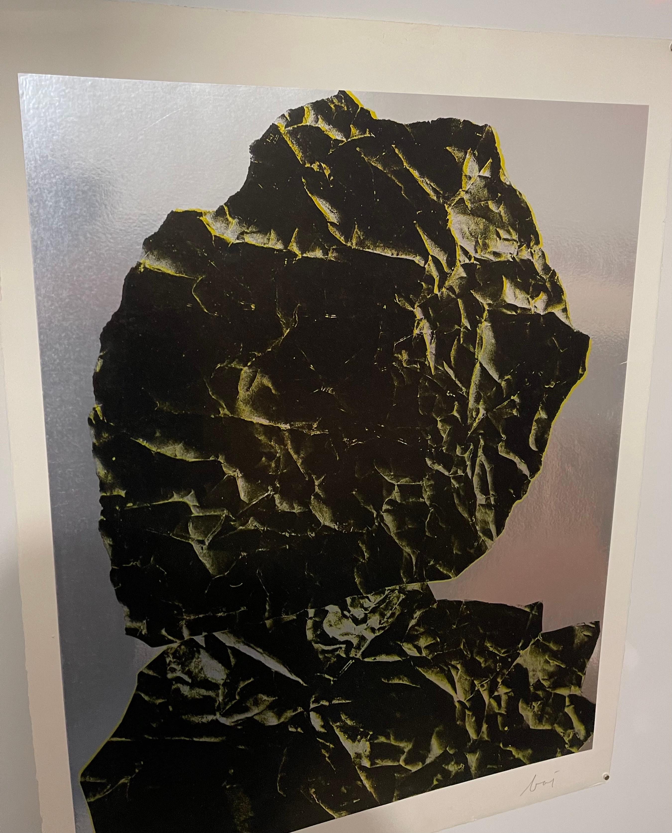 Italian Surrealist Pop Art Serigraph Enrico Baj Pop Art Silkscreen Foil Print For Sale 2