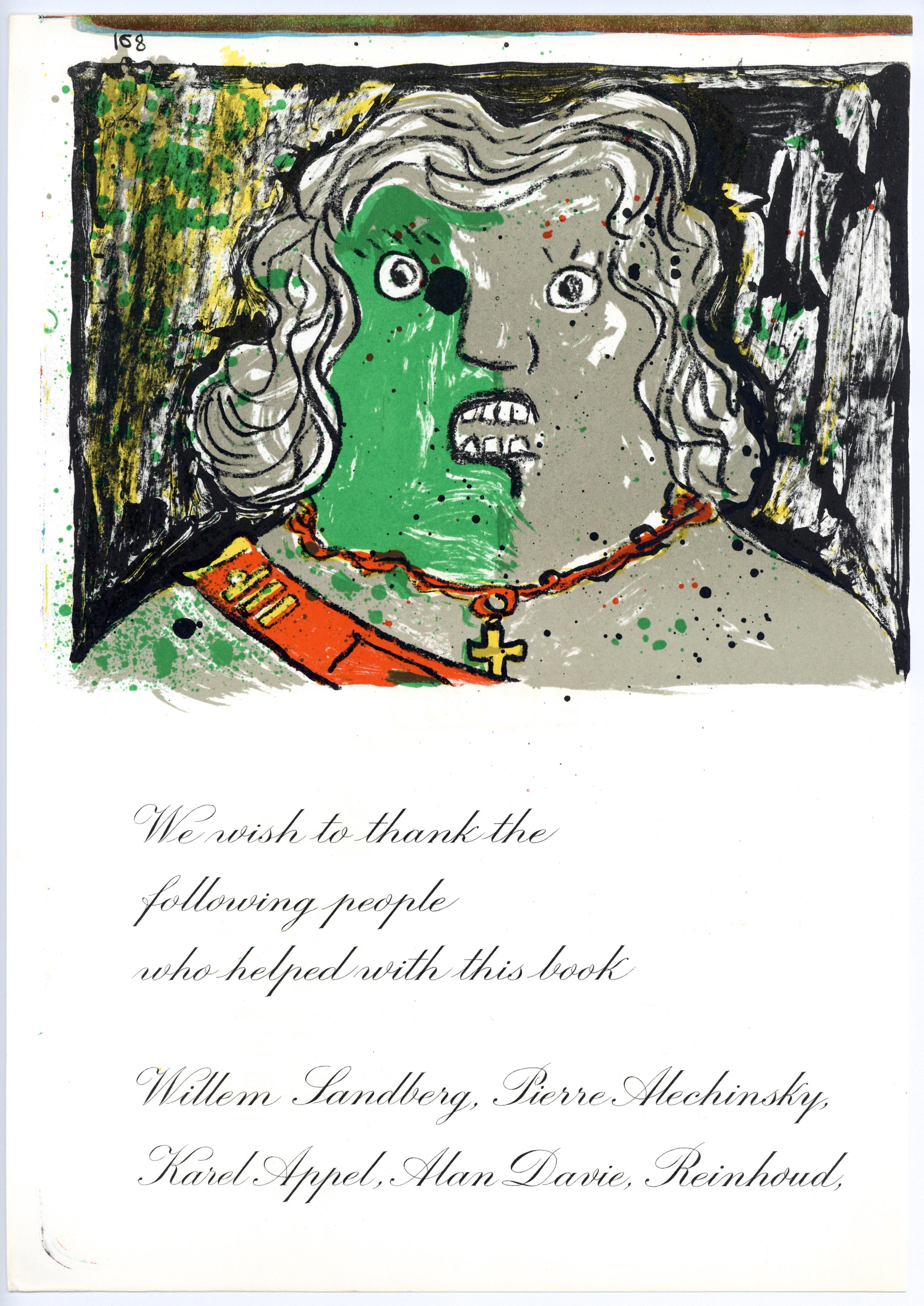 Medium: original lithograph. Printed in 1964 and published by Eberhard Kornfeld for the 1 Cent Life portfolio in an edition of 2000. Sheet size: 16 1/4 x 11 1/2 inches (408 x 290 mm). Image size: 8 x 11 inches. There is poetry text (composed by