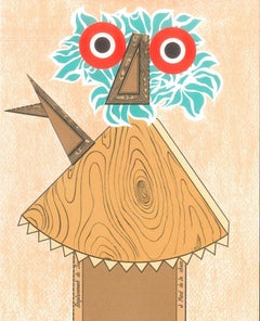 Personage - Lithograph by Enrico Baj - 1975