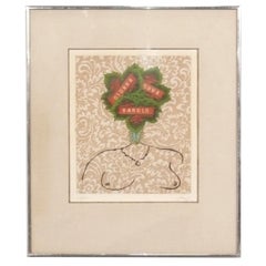 Enrico Baj Abstract Nude Lithograph Signed Numbered 1965