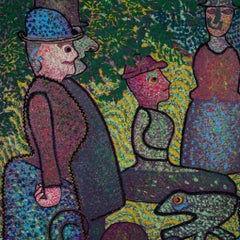 Enrico Baj, D'apre a La Gand Jatte, Limitierte Auflage, signiert, 1973