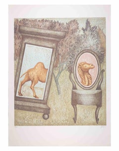 The Camel - Lithograph by Enrico Benaglia - 1990s