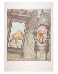 The Camel - Lithograph by Enrico Benaglia - 1990s