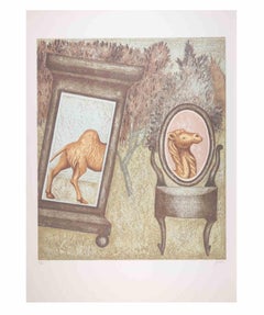 The Camel - Lithograph by Enrico Benaglia - 1990s