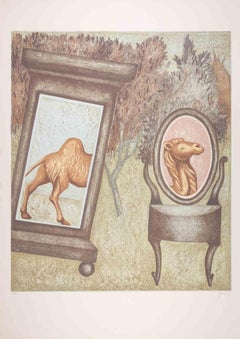 Das Kamel - Lithographie von Enrico Benaglia - 1990er Jahre