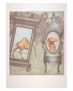 The Camel - Lithograph by Enrico Benaglia - 1990s