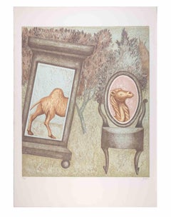 The Camel - Lithograph by Enrico Benaglia - 1990s