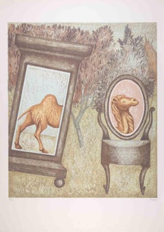 The Camel - Lithograph by Enrico Benaglia - 1990s