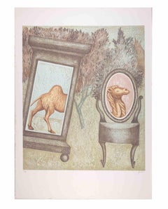 The Camel - Lithograph by Enrico Benaglia - 1990s