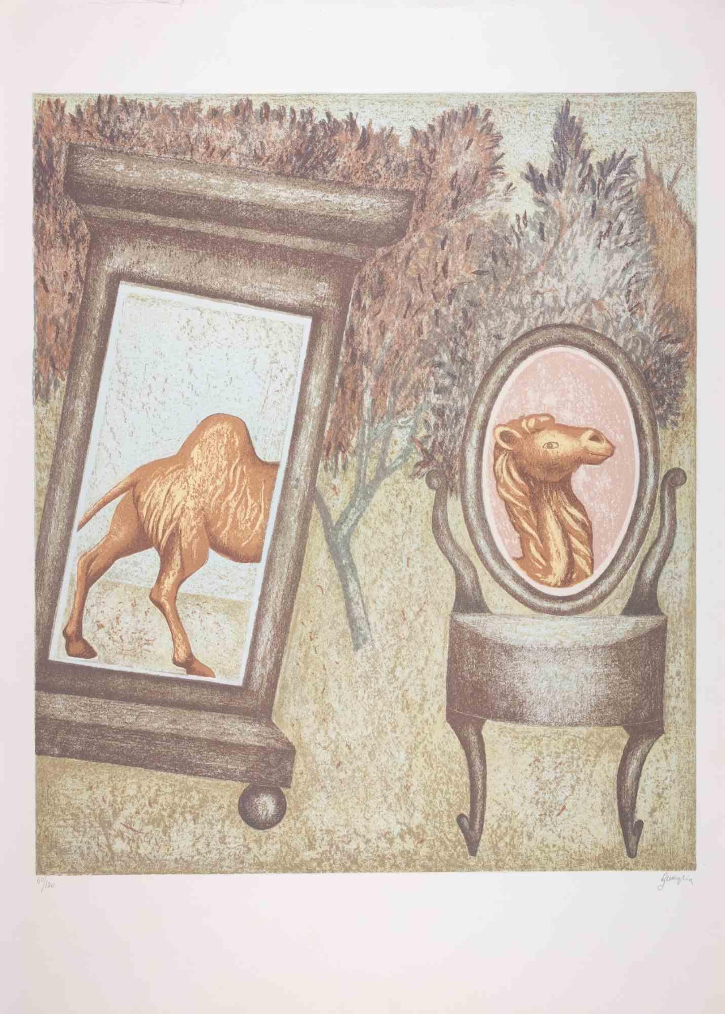 The Camel - Lithograph by Enrico Benaglia - 1990s