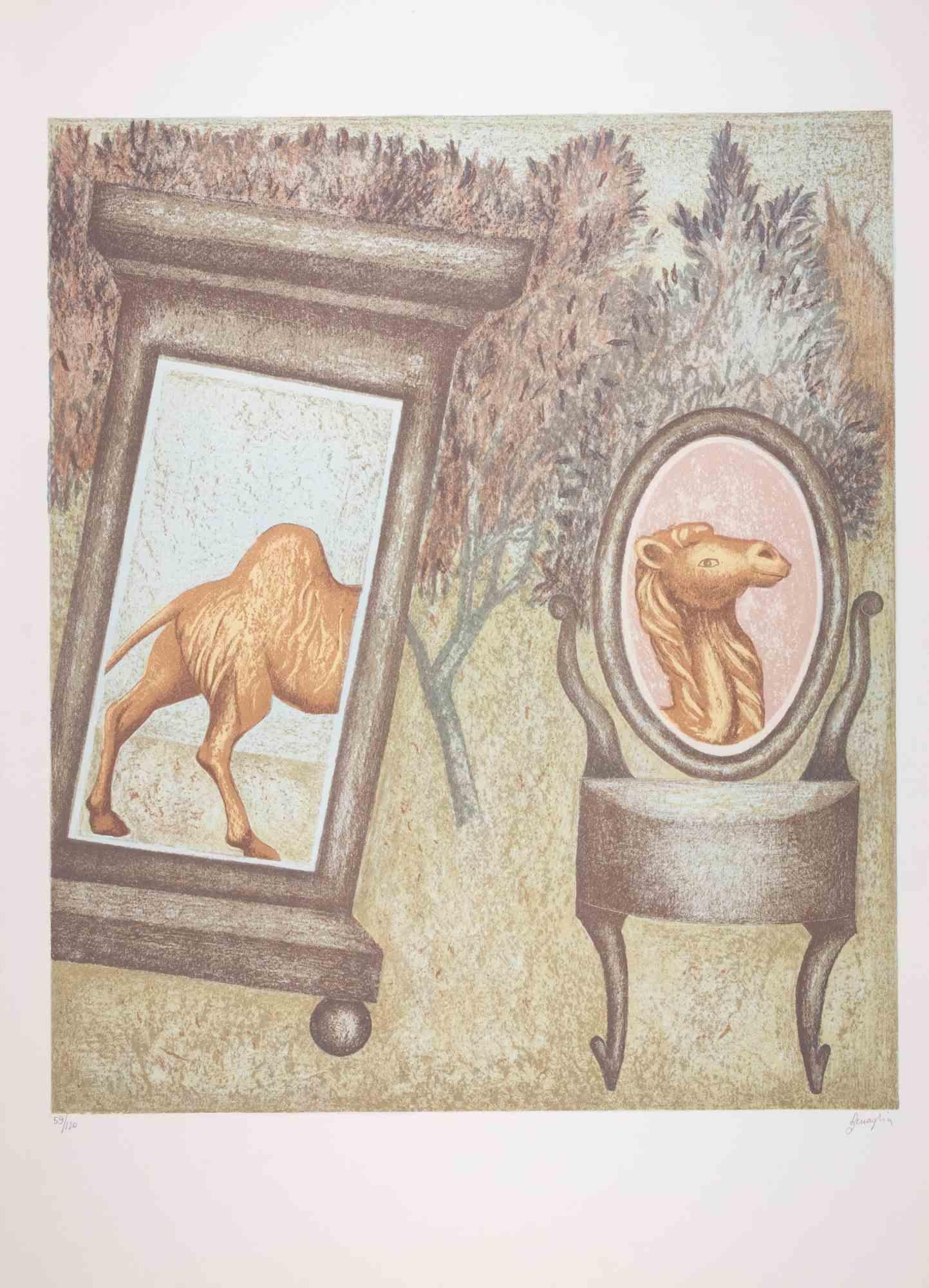 The Camel - Lithograph by Enrico Benaglia - 1990s