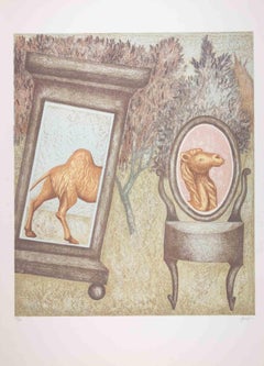 The Camel - Lithograph by Enrico Benaglia - 1990s