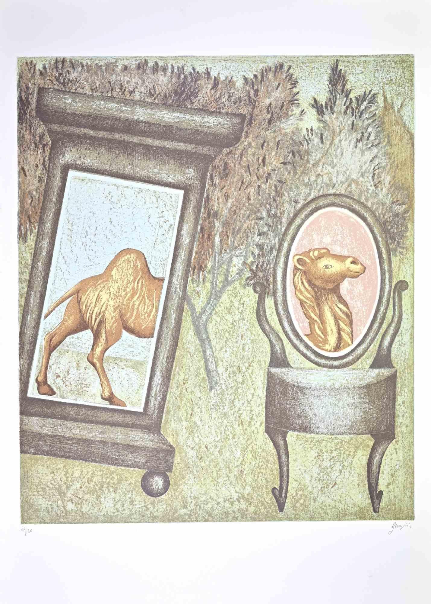 The Camel - Lithograph by Enrico Benaglia - 1990s