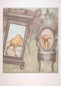 The Camel - Lithograph by Enrico Benaglia - 1990s