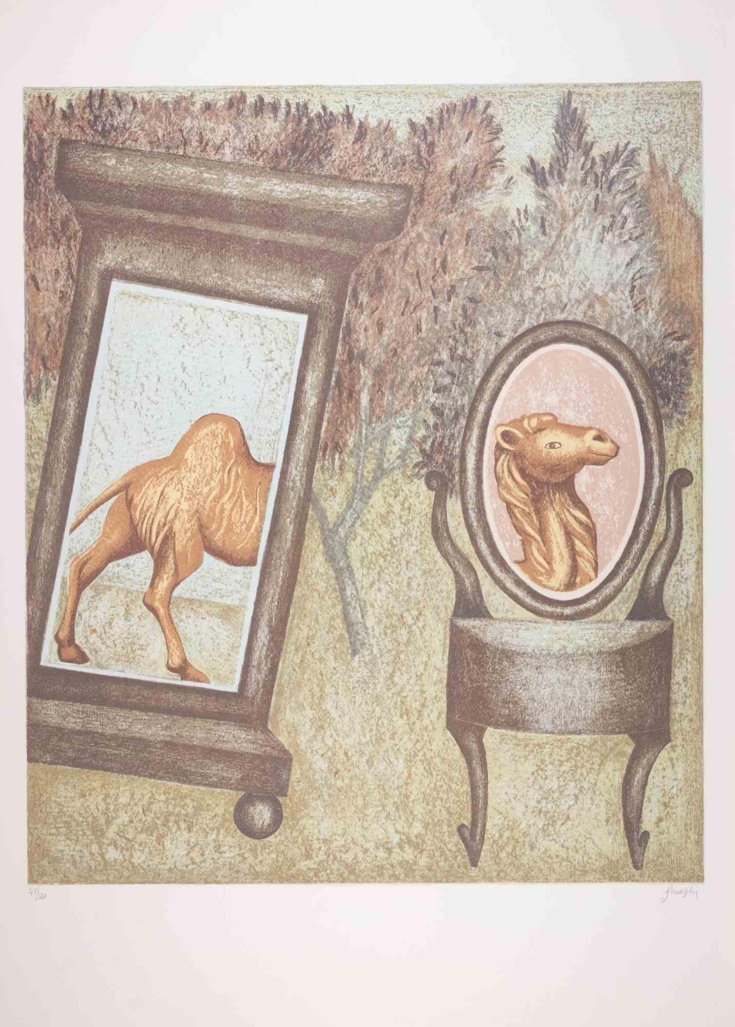 Das Kamel - Lithographie von Enrico Benaglia - 1990er Jahre