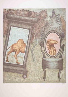 The Camel - Lithograph by Enrico Benaglia - 1990s