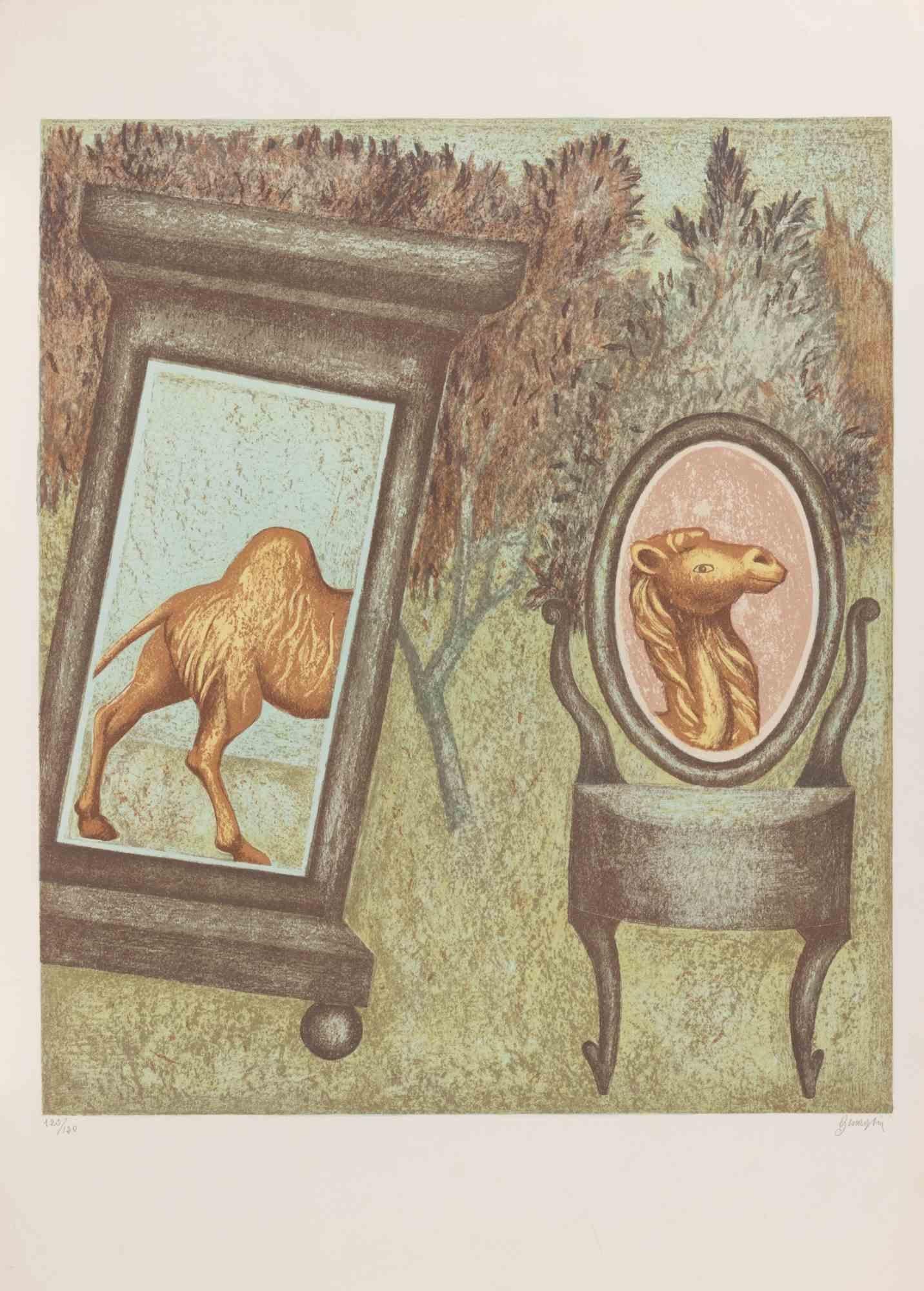 The Camel - Lithograph by Enrico Benaglia - 1990s