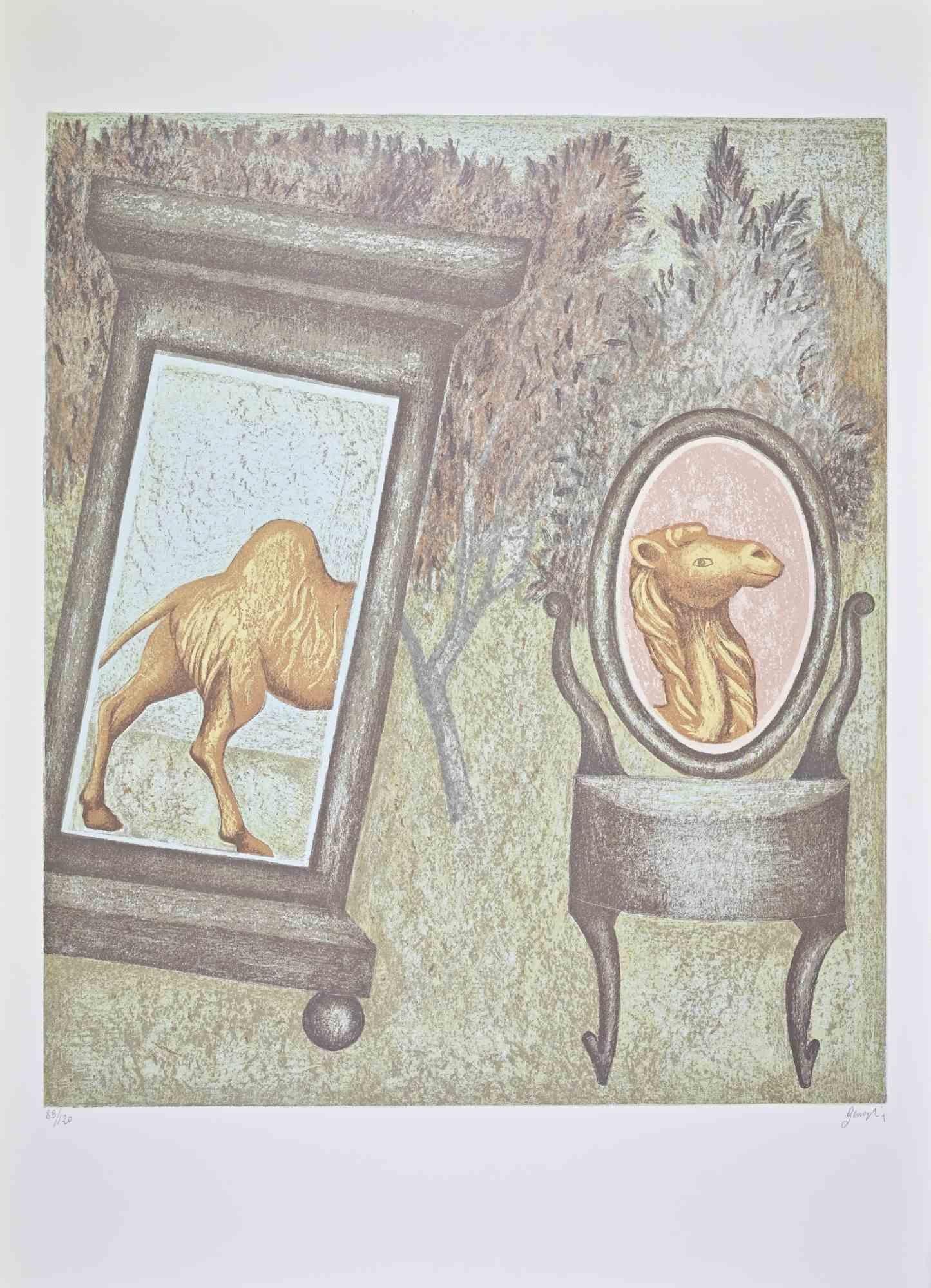 Lithographie handkoloriert realisiert von Enrico Benaglia.

Auflage: 120 Stück.

Mit Bleistift handsigniert und nummeriert.

Erstklassiger Zustand.