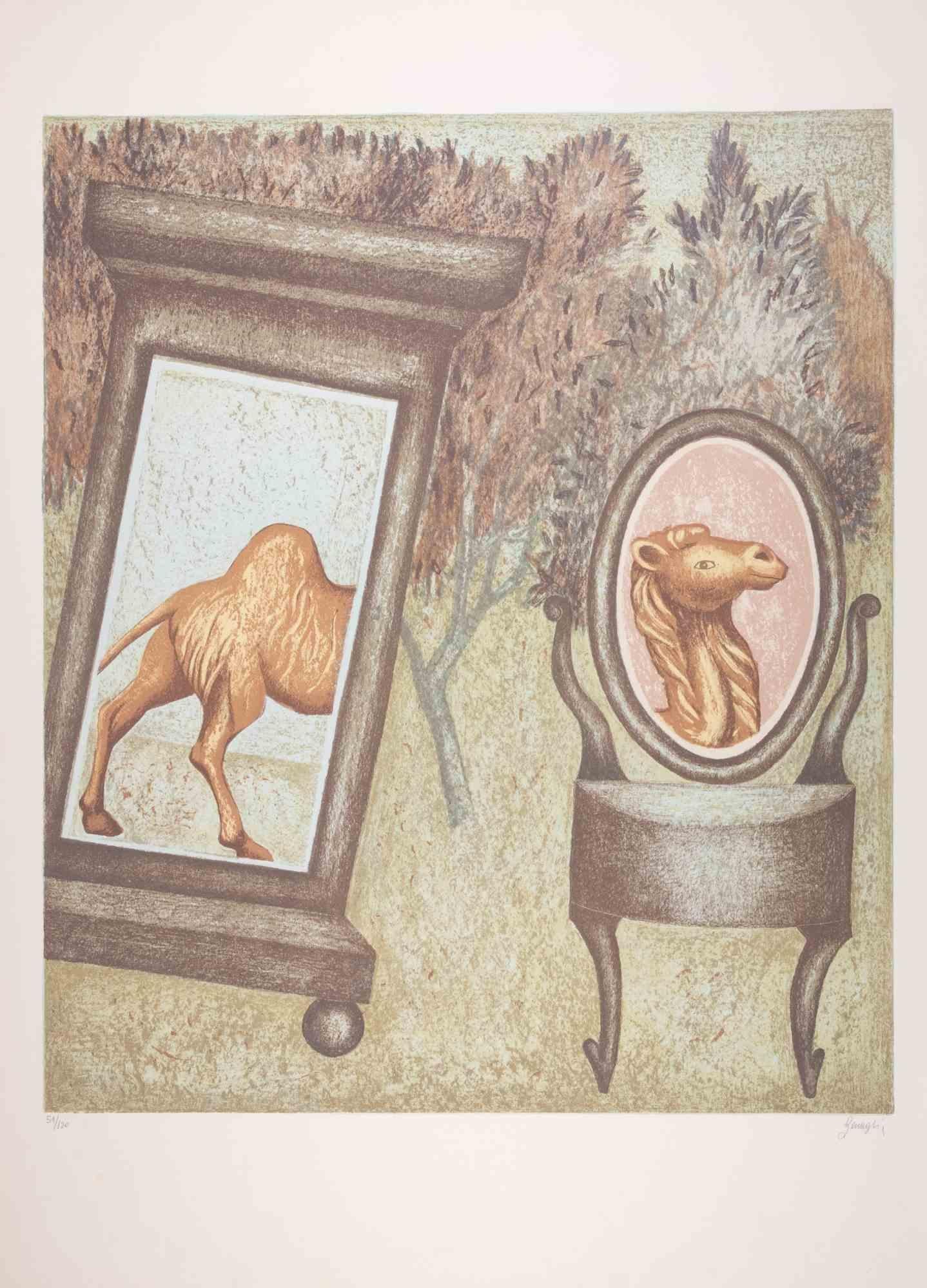 The Camel - Lithograph by Enrico Benaglia - 1990s