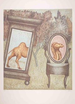 The Camel - Lithograph by Enrico Benaglia - 1990s