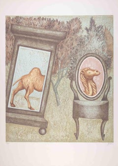 The Camel - Lithograph by Enrico Benaglia - 1990s