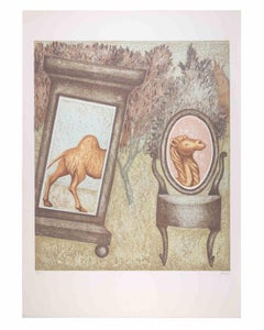 The Camel - Lithograph by Enrico Benaglia - 1990s