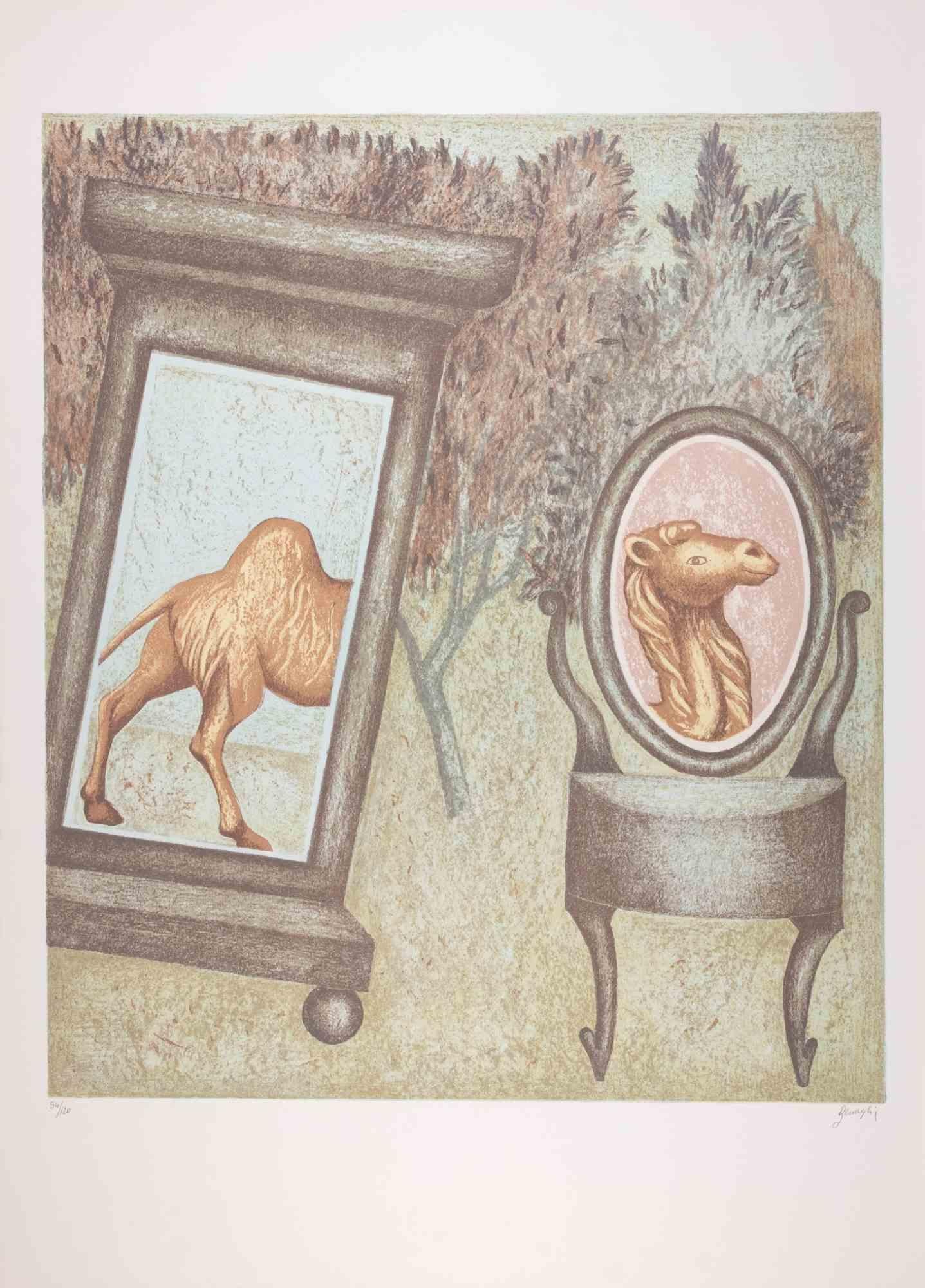 The Camel - Lithograph by Enrico Benaglia - 1990s
