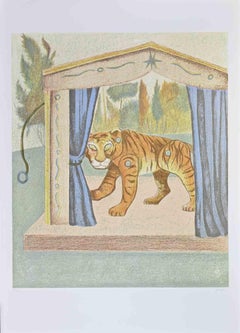 The Fox - Lithograph by Enrico Benaglia - 1990s