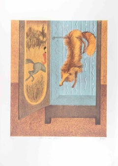 The Fox - Lithograph by Enrico Benaglia - 1990s