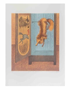 The Fox - Lithograph by Enrico Benaglia - 1990s