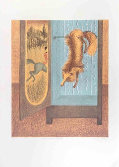 The Fox - Lithograph by Enrico Benaglia - 1990s