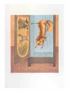 The Fox - Lithograph by Enrico Benaglia - 1990s