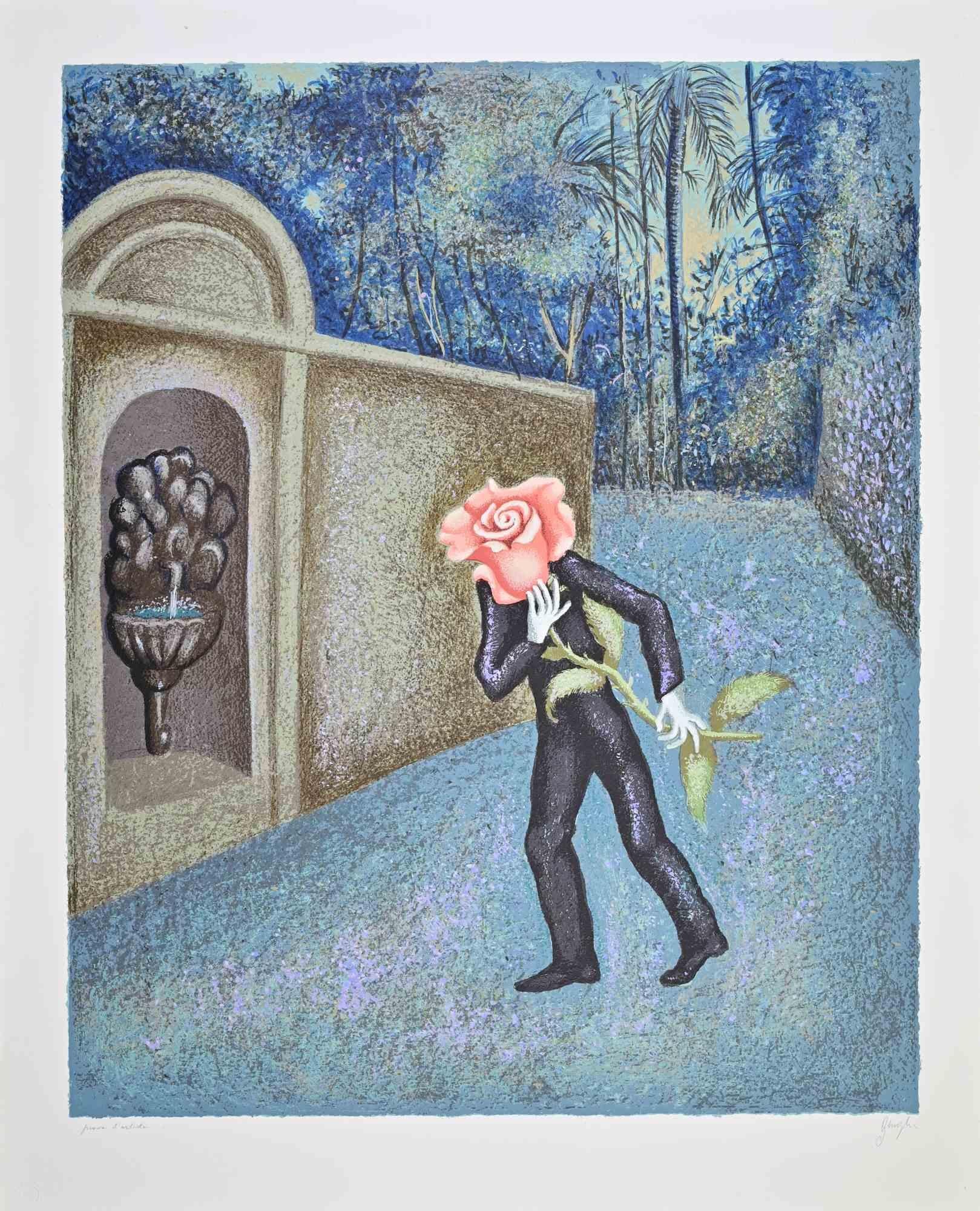 Screenprint realized by Enrico Benaglia in the early 2000s.

Artist proof, aside of an edition of 150.

Hand signed and titled.