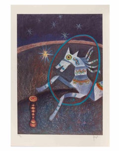 El Caballo - Serigrafía de Enrico Benaglia - Años 90