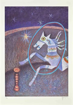The Horse - Screenprint by Enrico Benaglia - 1990s