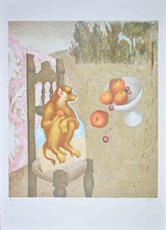 The Monkey - Lithograph by Enrico Benaglia - 1990s