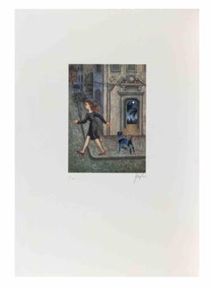 The Secret Garden - Screenprint by Enrico Benaglia - 1990s