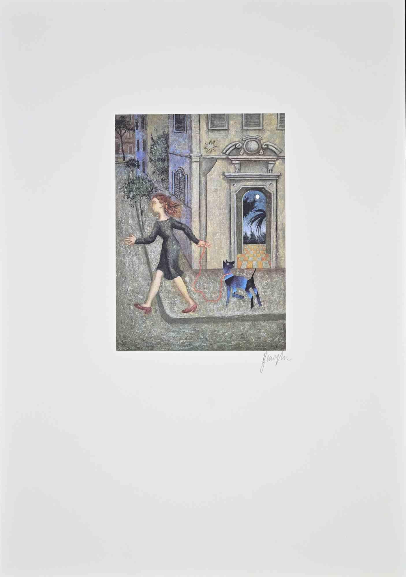 The Secret Garden - Screenprint by Enrico Benaglia - 1990s