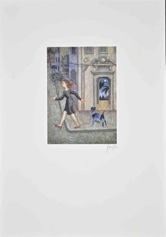 Il giardino segreto - Serigrafia di Enrico Benaglia - Anni '90