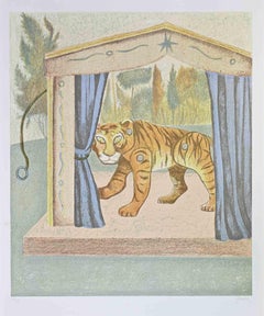 El Tigre - Litografía de Enrico Benaglia - Años 90