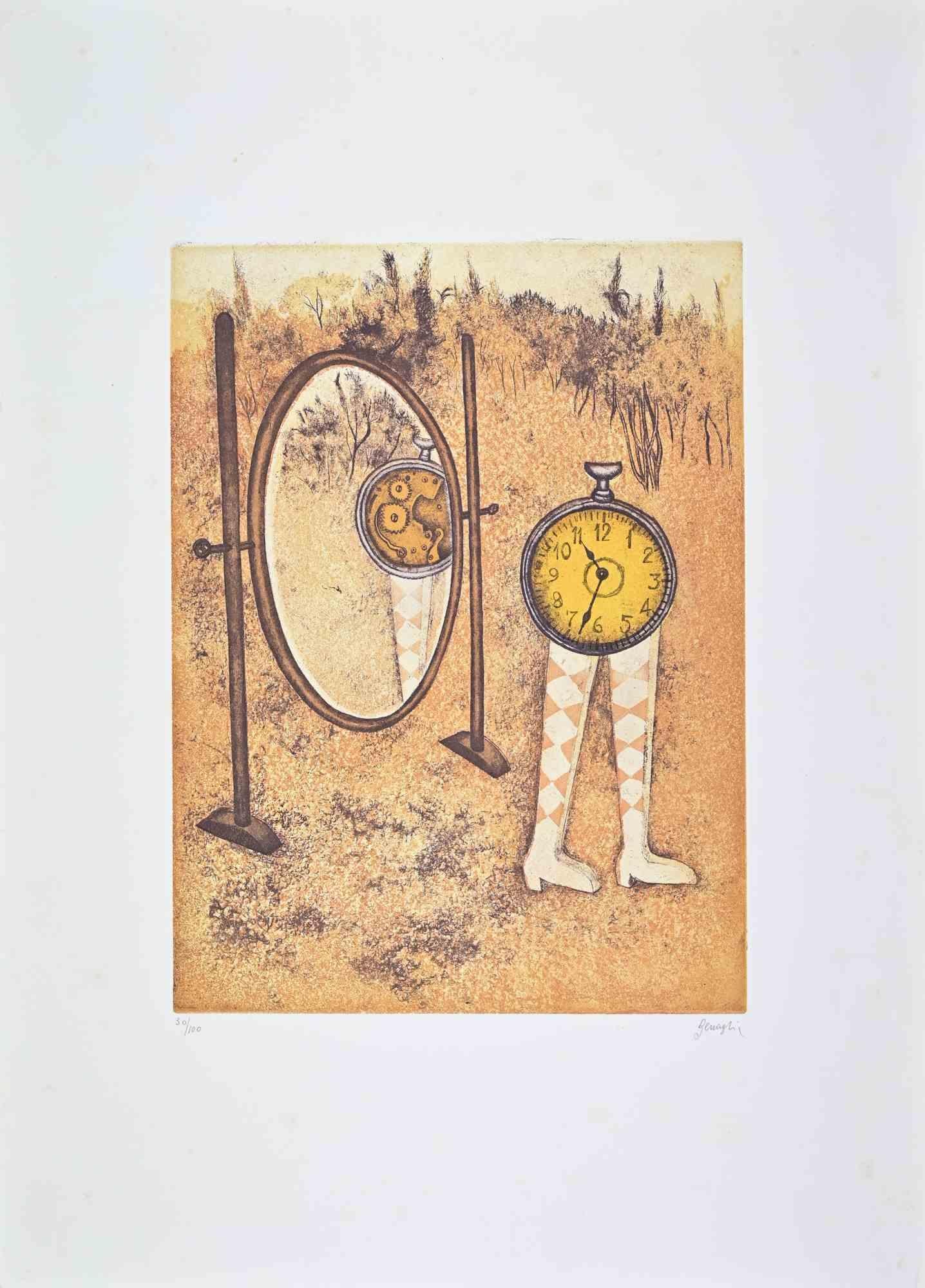 Untitled - Etching by Enrico Benaglia - 1990s