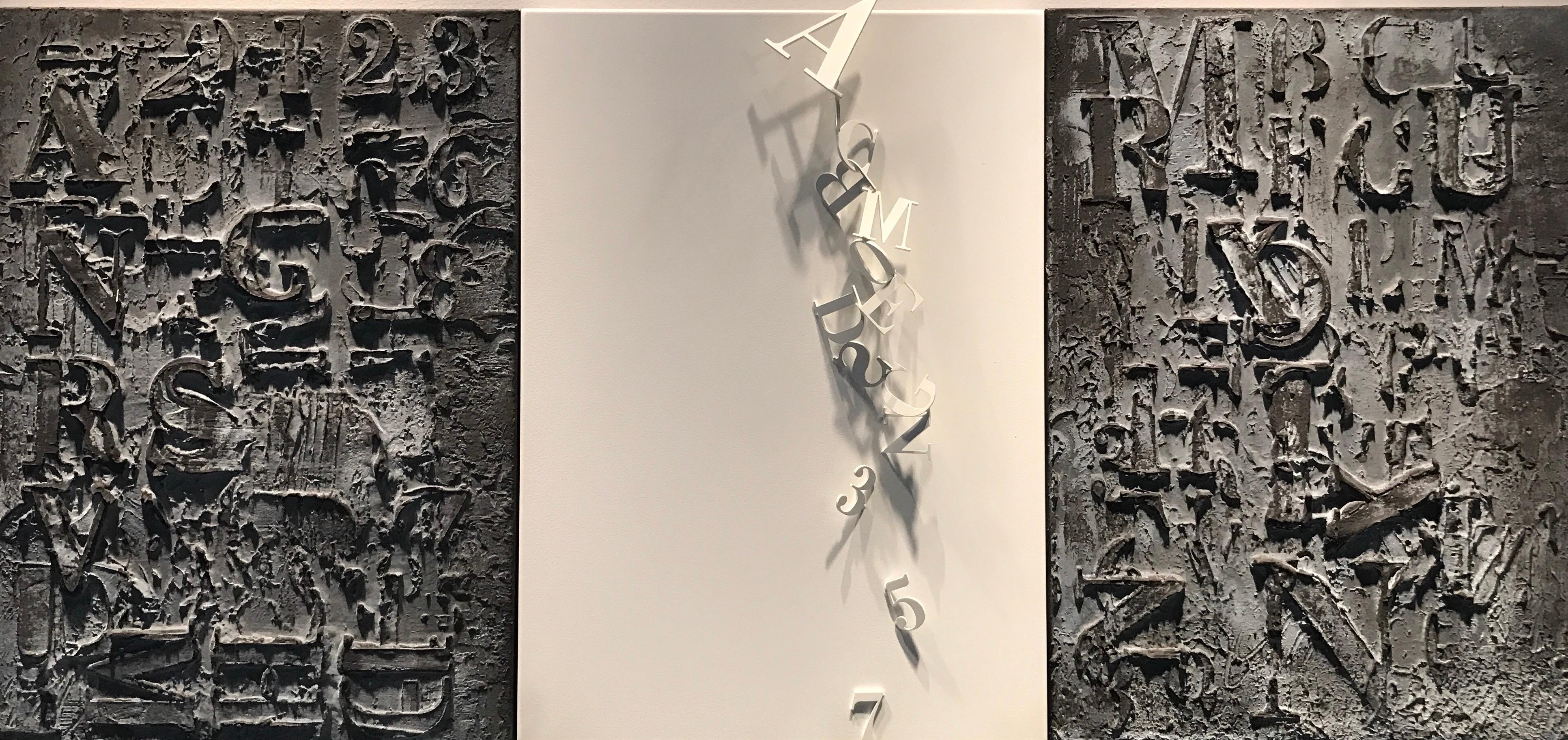 Enrico Benetta Abstract Painting - White Silence