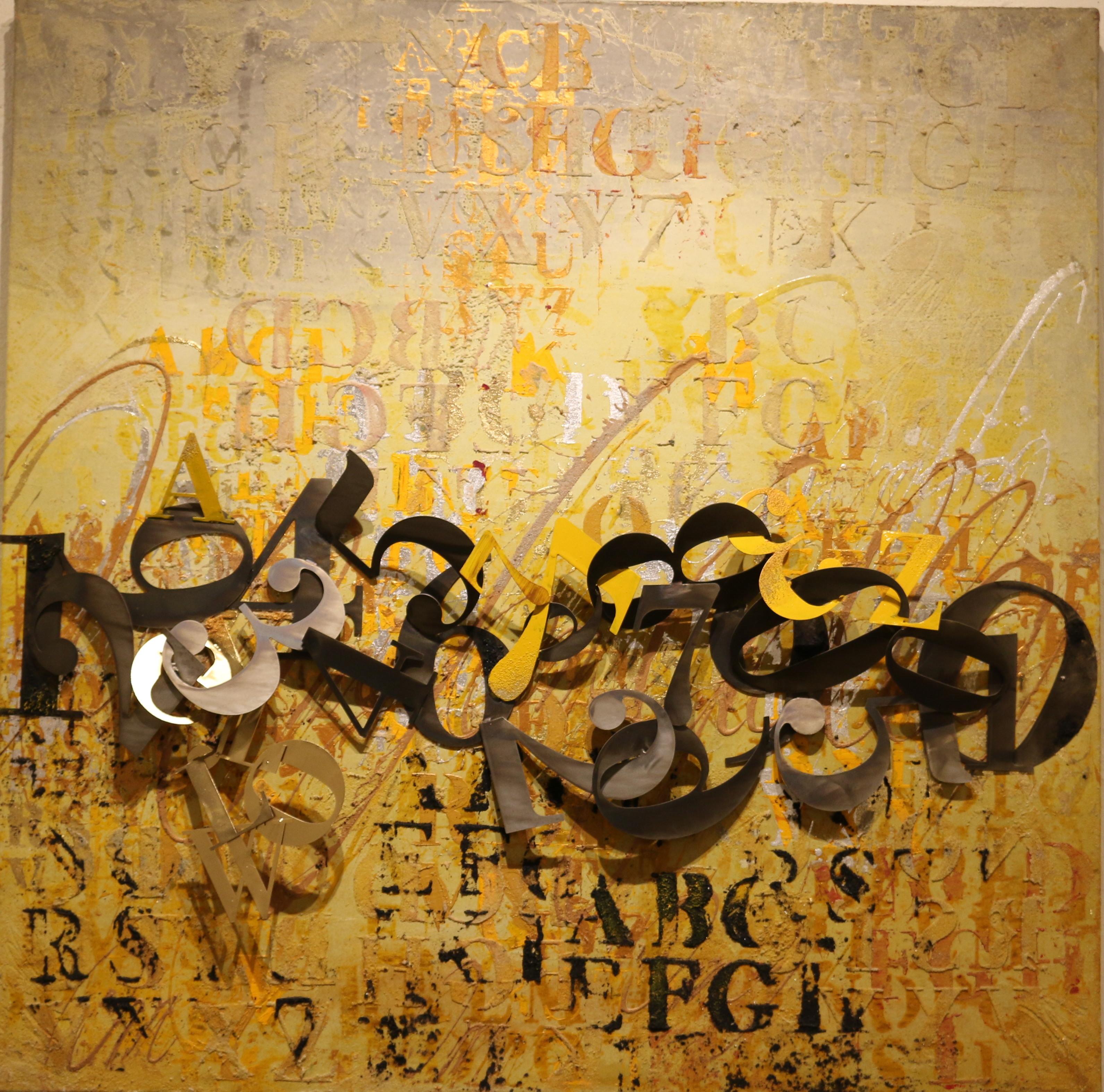 Jaune - Painting de Enrico Benetta