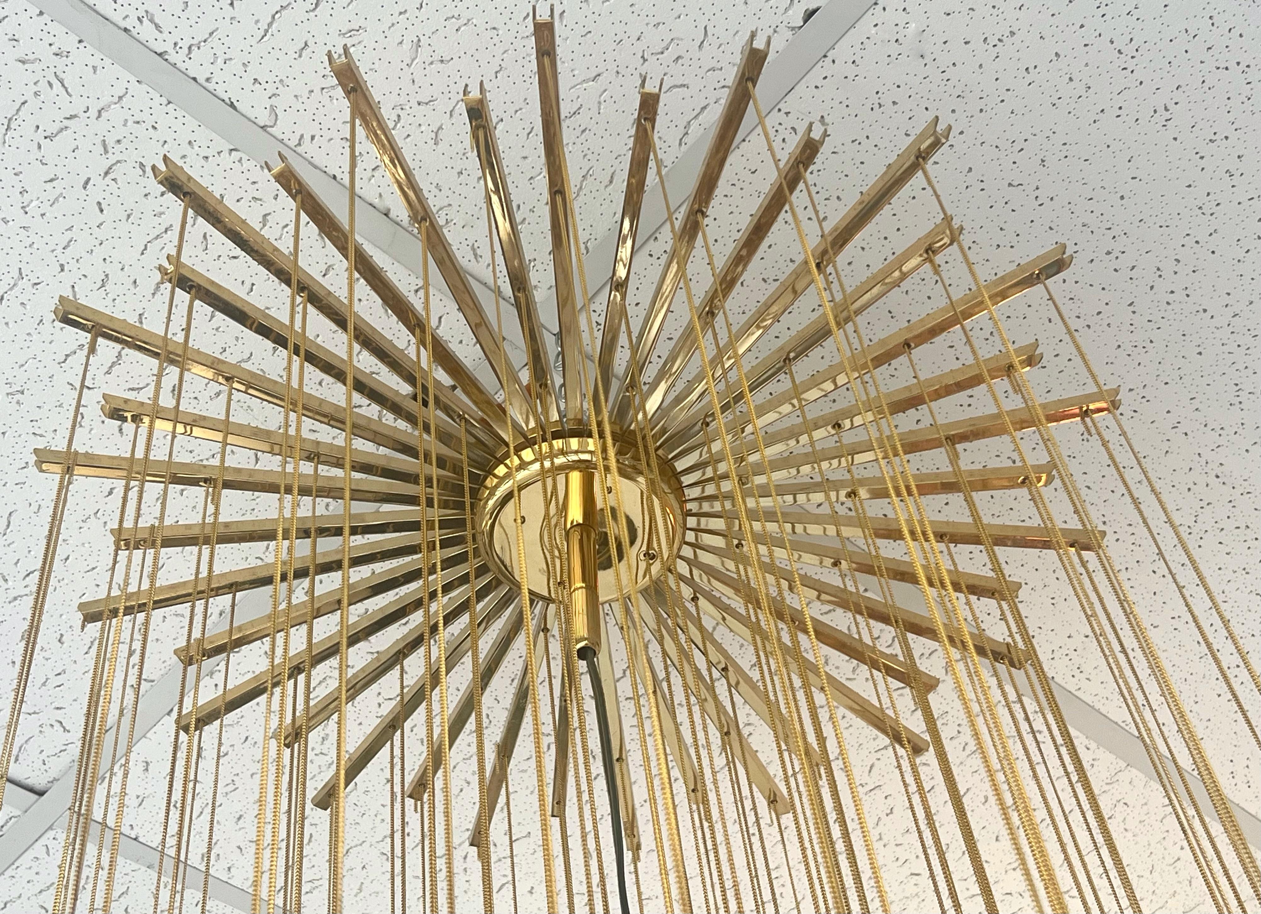 Fine XX secolo Enrico Boillat Quattro Zero Mobile Chandelier con Helix Design in vendita