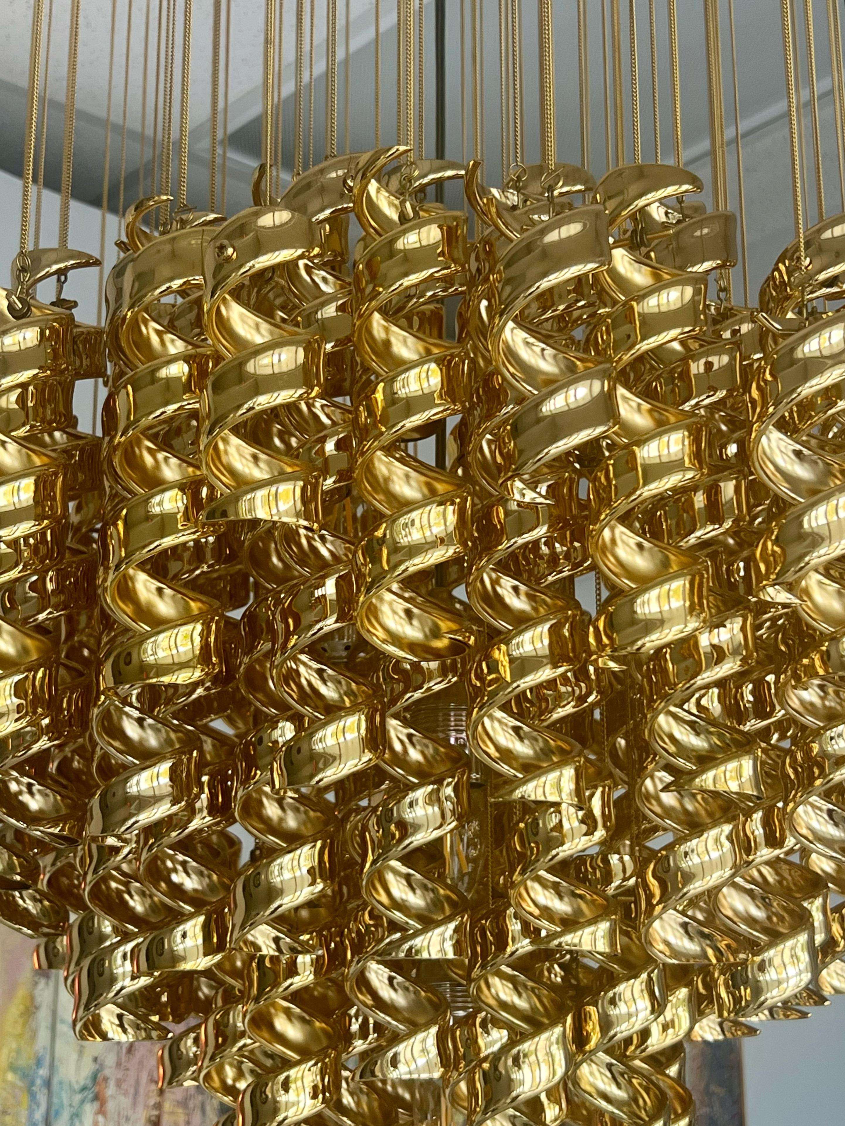 Enrico Boillat Quattro Zero Mobile Chandelier con Helix Design in vendita 2