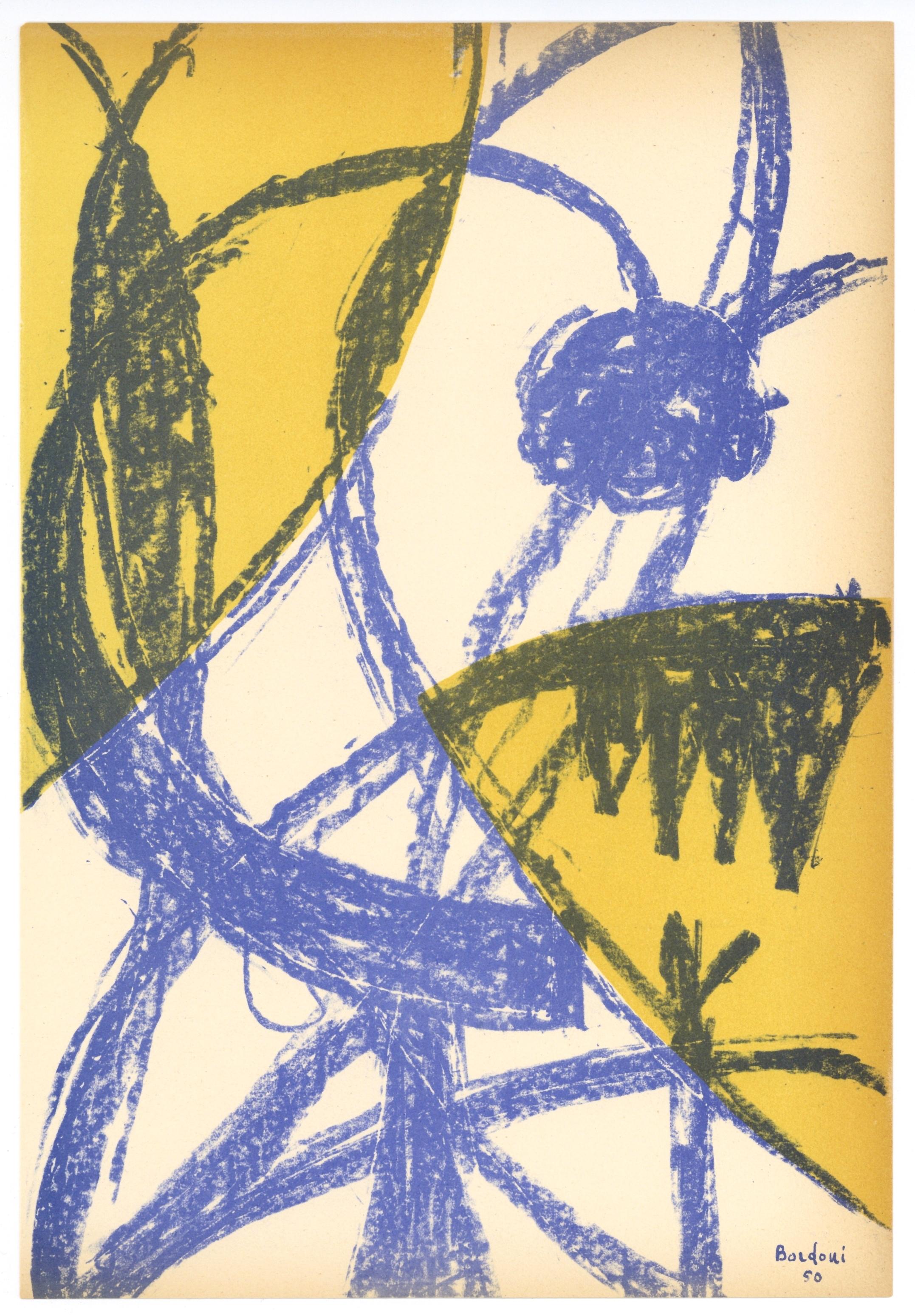 original lithograph - Print by Enrico Bordoni