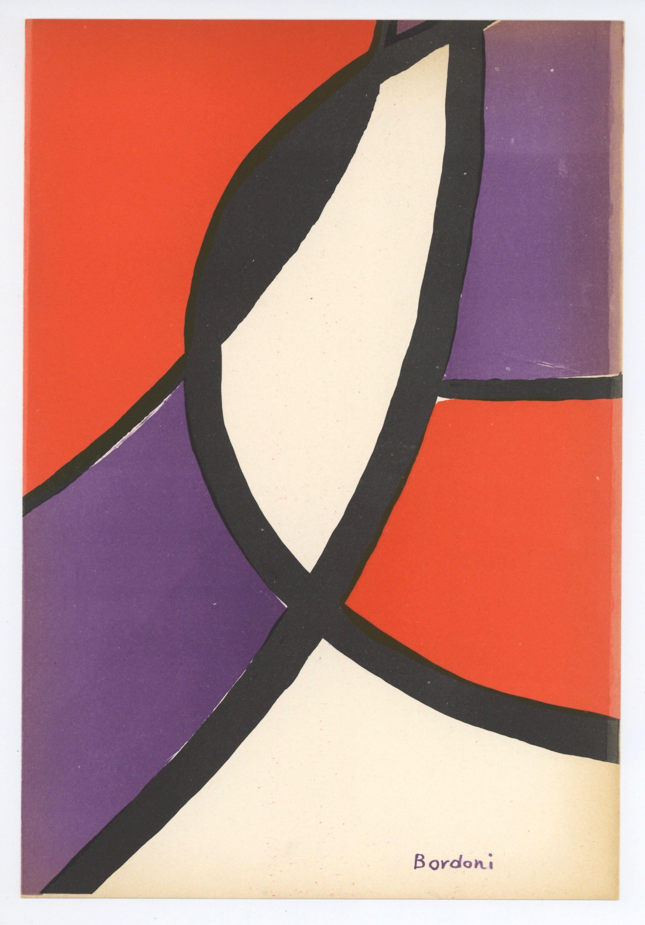 original lithograph - Print by Enrico Bordoni