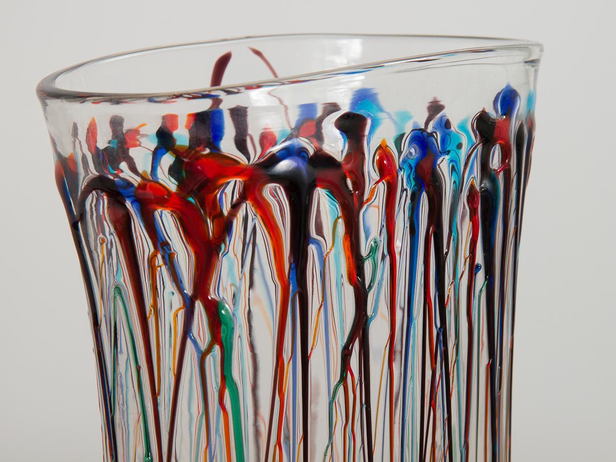 Italian Enrico Cammozzo Murano Glass Art Vases